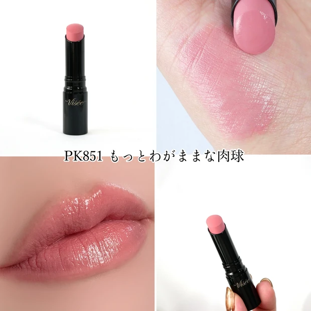 ヴィセ ネンマクフェイクルージュ Ⅱ 2 比較 PK851 もっとわがままな肉球