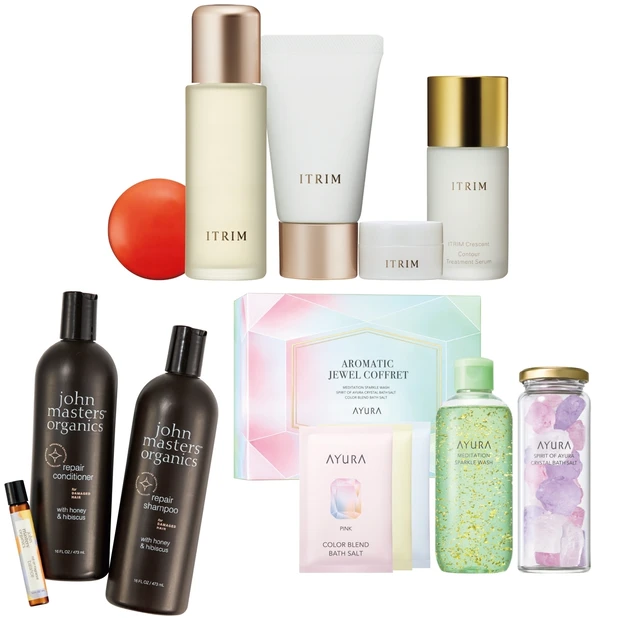 ITRIM、アヴェダ、ジョンマスターオーガニック、SABON、アユーラの…