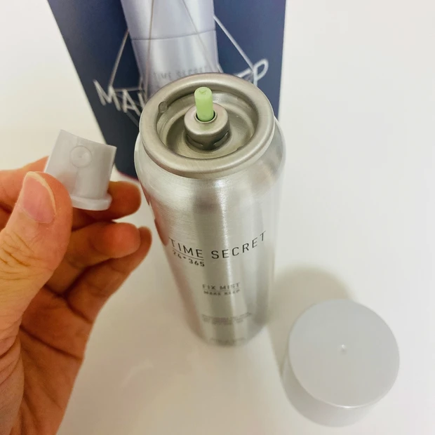 プチプラで高コスパ◎マスクにもつきにくい！化粧崩れ防止スプレー【タイムシークレット フィックスミスト】(ミスト有・無 比較画像あり）_7_3