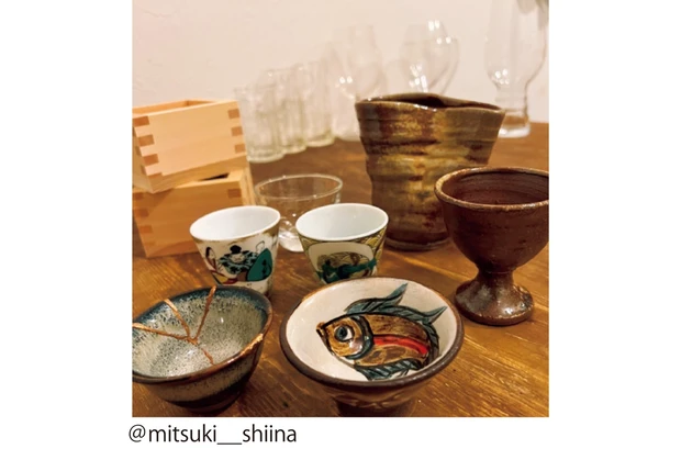 おちょこやグラスを少しずつ集めています！