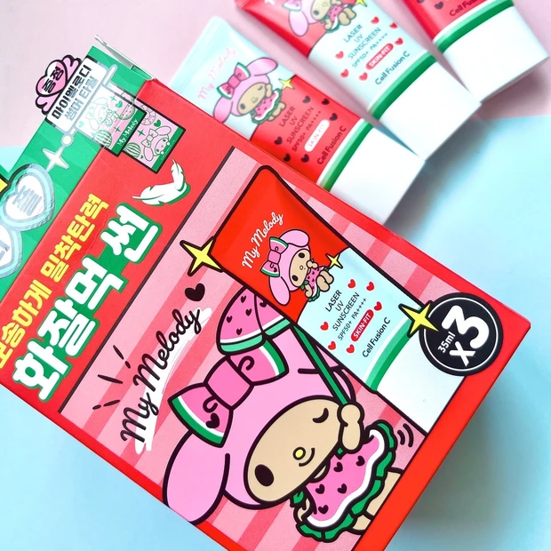 【タンニングサンリオ】日焼けマイメロで紫外線対策
セルフュージョンCのレーザーサンスクリーン_3