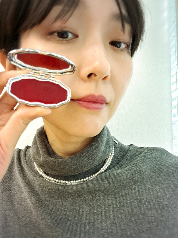 推しコス　マキアエディター　発色 アンドレアガーランド リップ＆チークカラーバーム