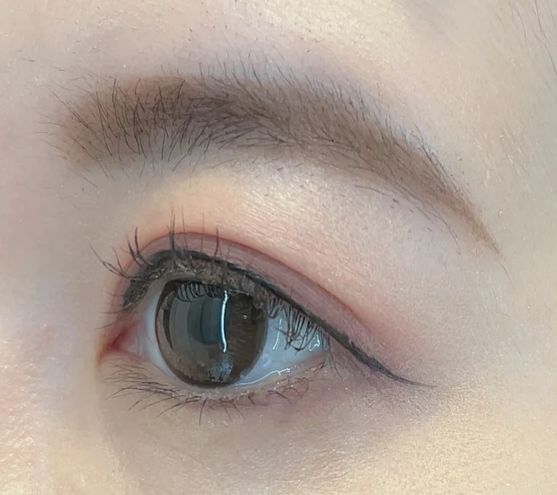 D-UP パーフェクトエクステンション マスカラforカール プラムブラックのスウォッチ②