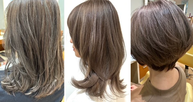 白髪ぼかし　ハイライト