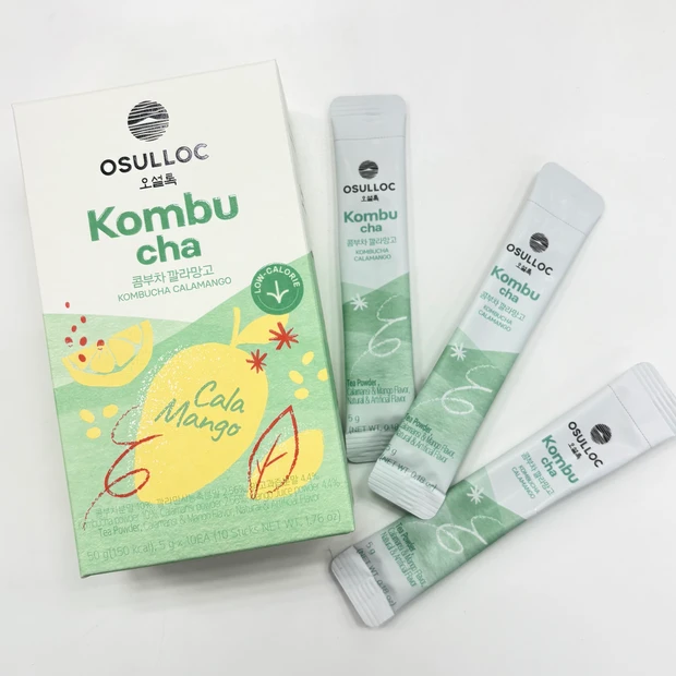 オリーブヤング　おすすめ　OSULLOC コンブチャカラマンゴー