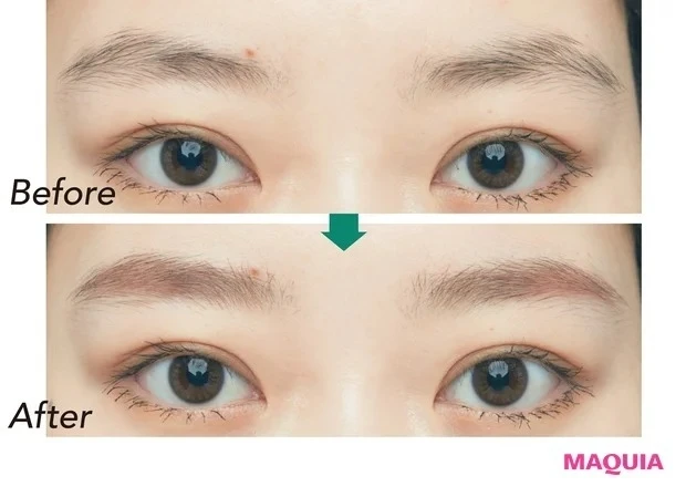 【トレンドの眉メイク①】「ナチュラル眉」の仕上がり