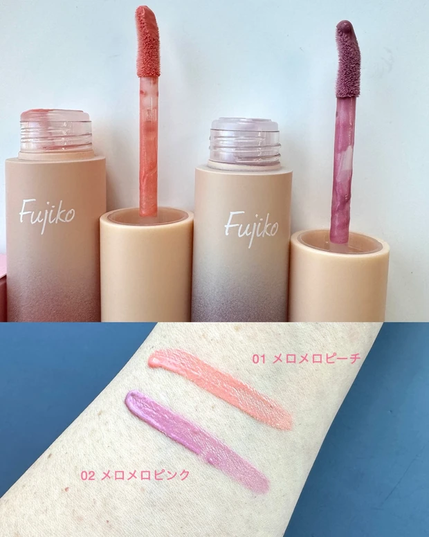 フジコ メロメロチーク スウォッチ