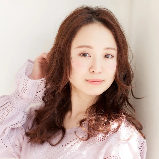 9トーンの髪色 ピンクベージュ