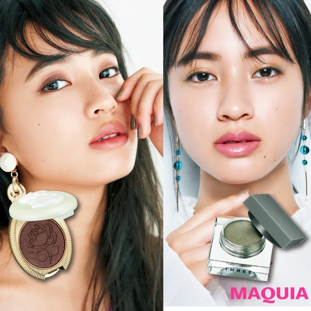 簡単&今っぽい! 単色アイシャドウを使った“指塗り”テク2パターン