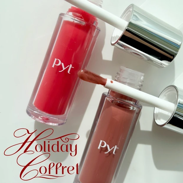 LE SSERAFIM専属メイクアップアーティスト・ダソム先生監修「Pyt（ピュット）」のホリデー限定リップグロスを全色スウォッチ！