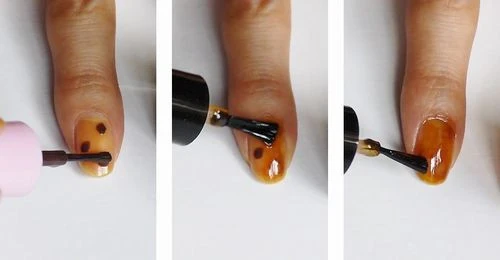 べっ甲ネイルのやり方