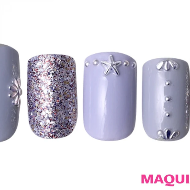 グリッターが輝く「シルバー」ネイルは、シンプルに仕上げるのが正解!