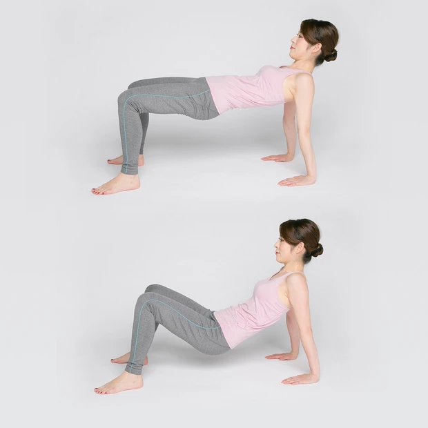 上向き小尻が叶うお尻の上げ下げ