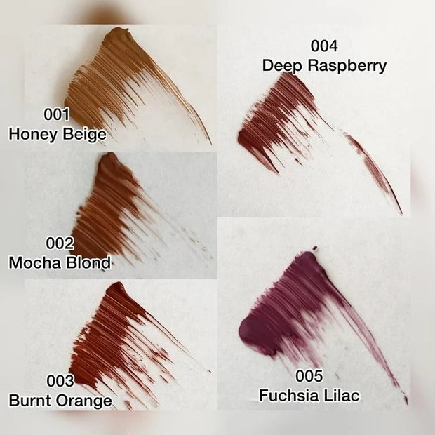 アディクション_夏コスメ2023_アイブロウマスカラ カラーニュアンス_スウォッチ