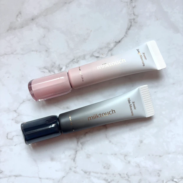 milktouch「アイコニックロングマスカラ」「アイコニックフィルムマスカラ」のパッケージ写真