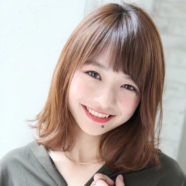 9トーンの髪色 アプリコットベージュ