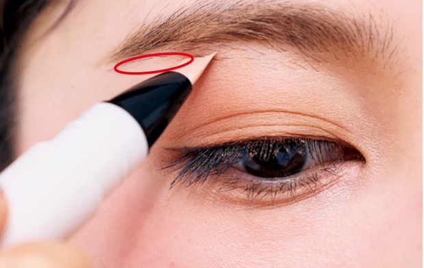 トレンド眉 「ふわゆるアーチ眉」の描き方12