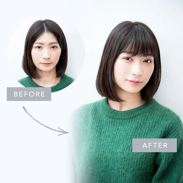 前髪の割れグセを解消！ コテ無しでふんわり前髪をつくるブローテク