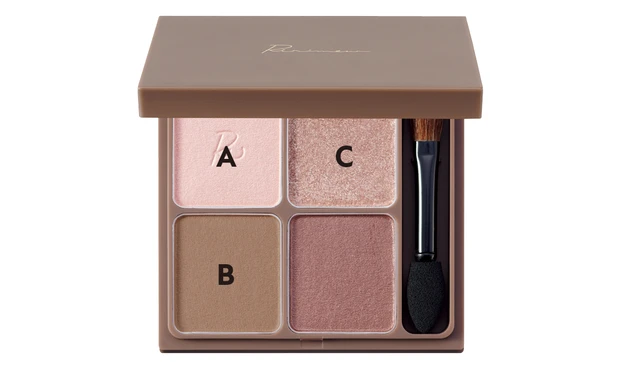 リリミュウ インザミラーアイパレット 03　左上がA、左下がB、右上がC