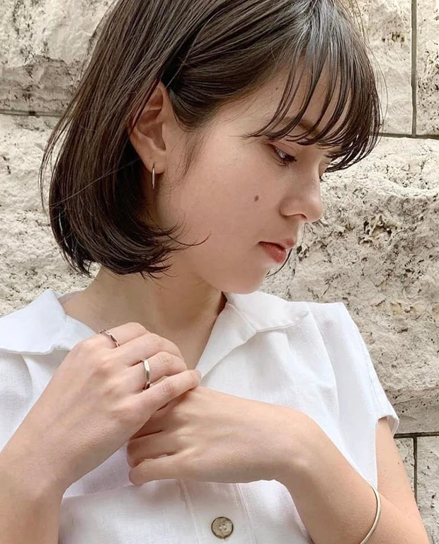 30代 こなれワンレンボブ サイド