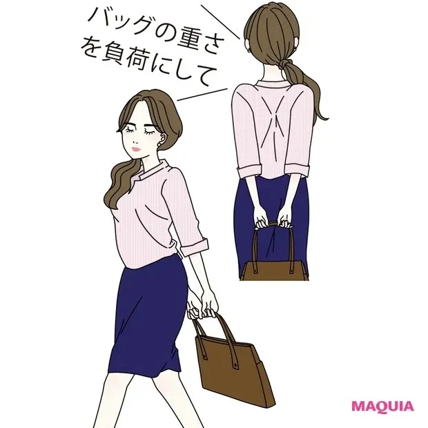 【二の腕痩せメソッド】自宅やオフィス、移動中にできる「二の腕ながらエクサ」_移動しながら