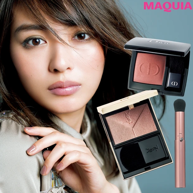 小顔の決め手は【ハートチーク】11月号特別付録・チークブラシで骨格を引き…