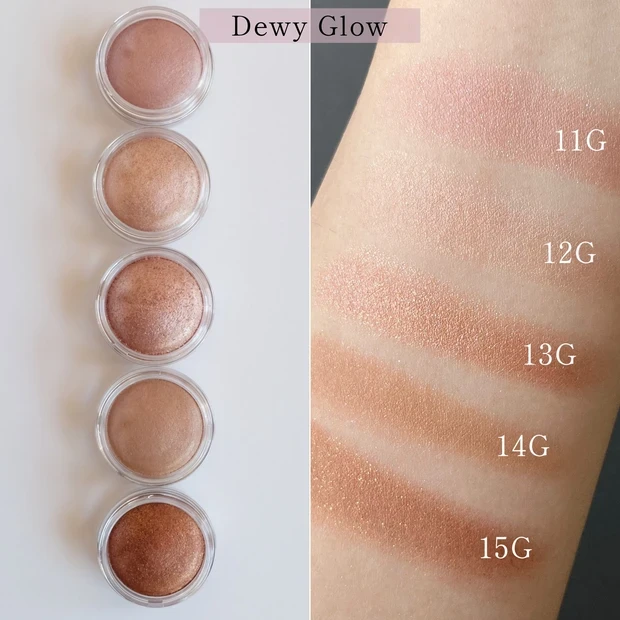 コスメデコルテ アイグロウジェム スキンシャドウ 全色スウォッチ3