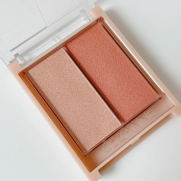 セザンヌ 01 アプリコットグロウ スウォッチ