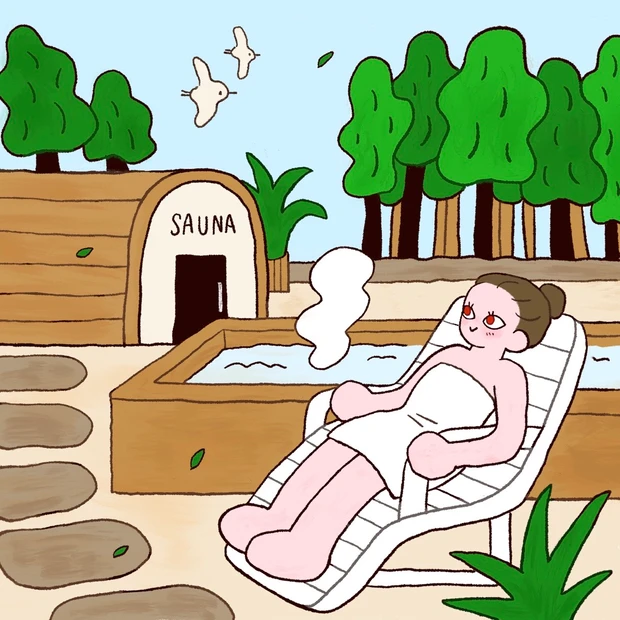 サウナ　サウナー　女子　momo　自然　長野　The Sauna　整う