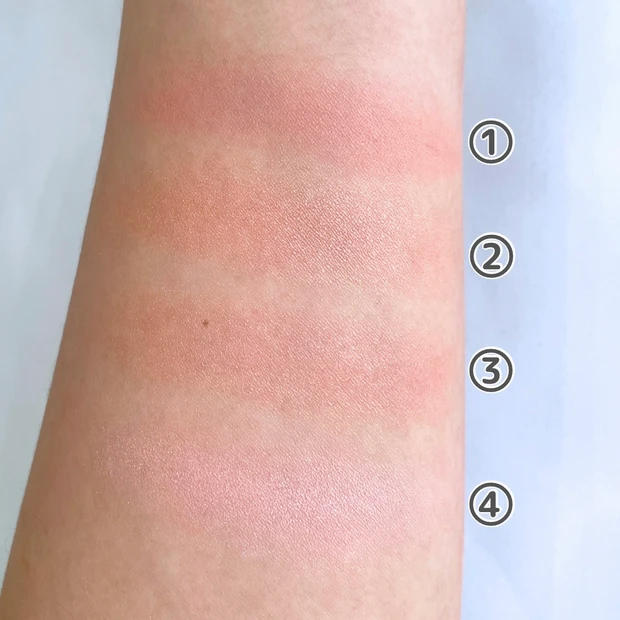 セザンヌ チーク 種類 比較