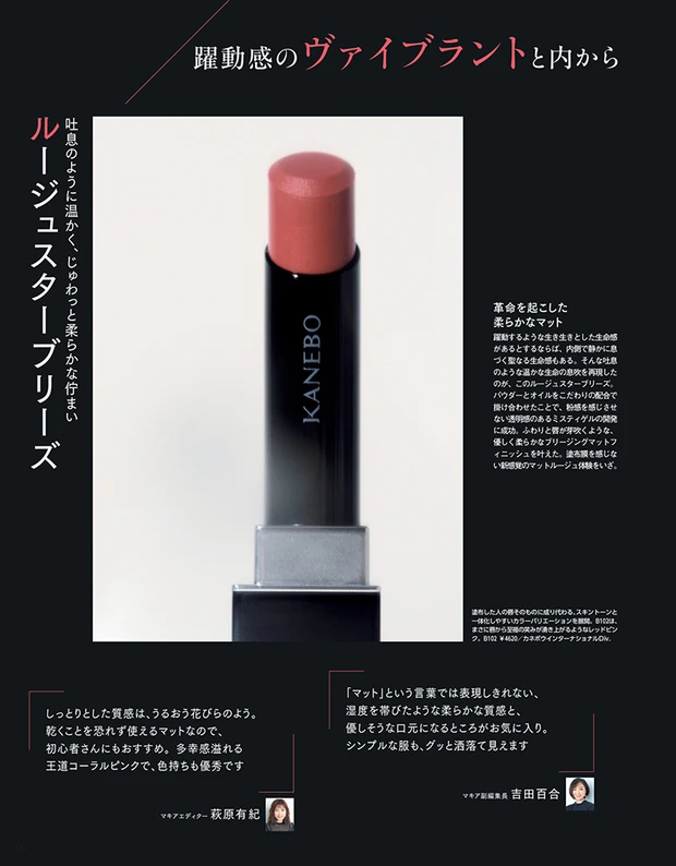 マキア 11月号 付録 KANEBO