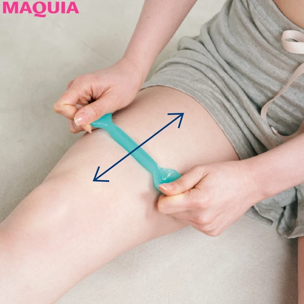 ハリとむくみを撃退して即すっきり！ 美圧かっさを使った太ももケア術