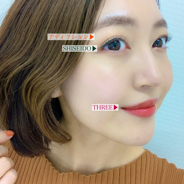 【マミ様メイク!!】マキアインスタライブで3色使いのカラーメイクを実践🧡💚💛_4