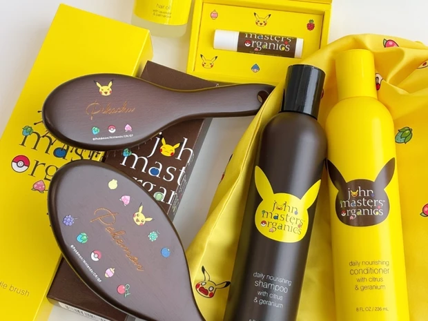 【ジョンマスターオーガニック×ピカチュウ】が初コラボ！ 人気ヘアケアセットやブラシが限定パッケージで登場