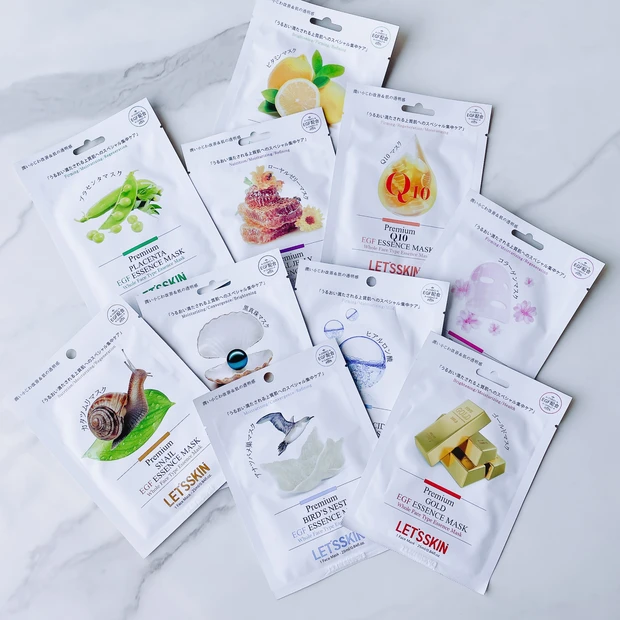 【Qoo10メガ割おすすめ】100枚3,024円？！スキンケアマニアが感動したプチプラパック紹介★【LET’SSKIN（レッツスキン）プレミアムフェイスマスク】_2_1
