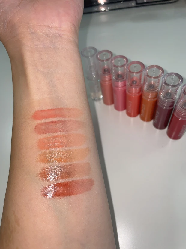 デューイシロップティント色持ち比較