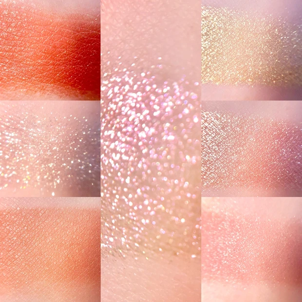 BOBBI BROWN(ボビイブラウン)ホリデーコレクション2022 リュクスアイ&チークパレット インカンデスントグロウ スウォッチ