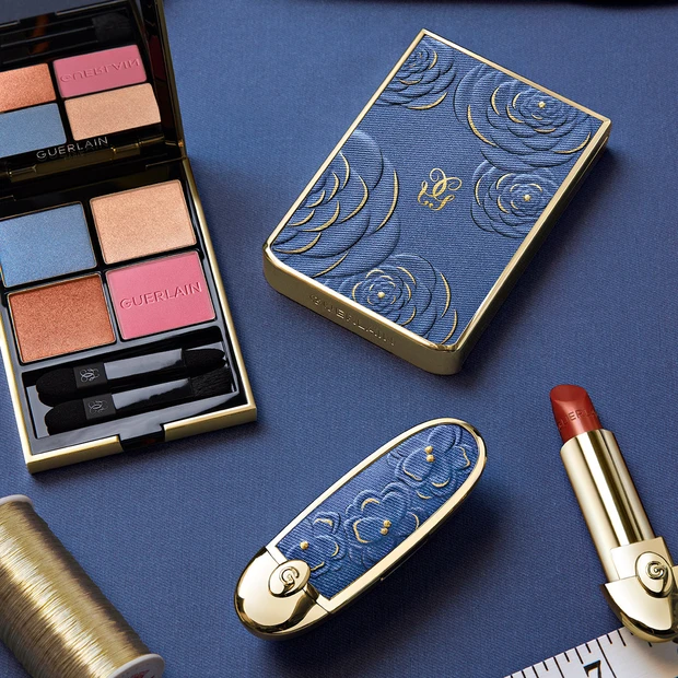 ゲラン新作はデニム×フローラル！アップサイクルデニムを用いた限定パッケージに注目【春新色コスメ2026】 