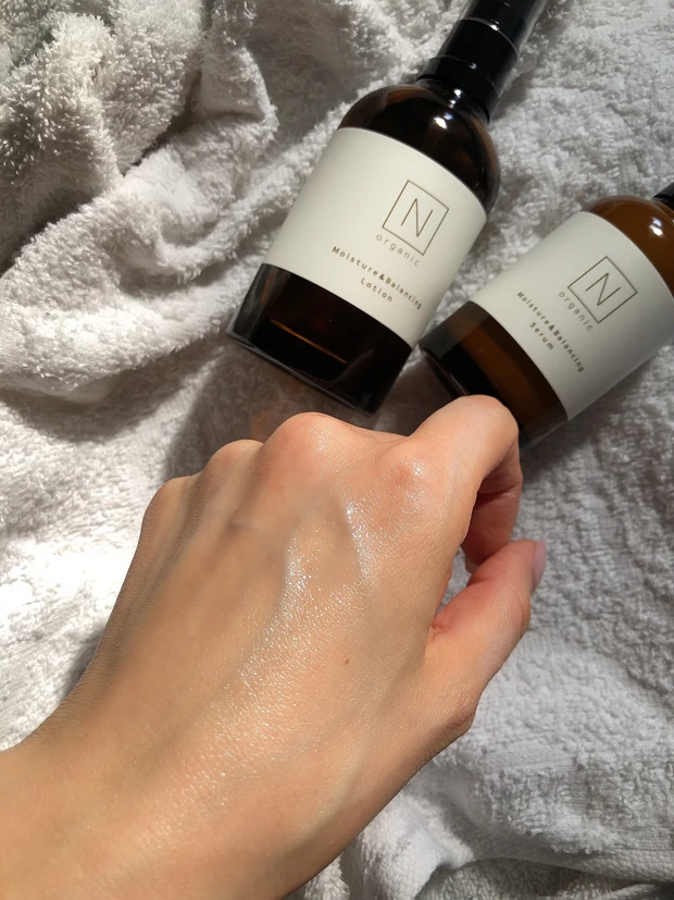 花粉ブロック効果大!メイクのりUP♡新生N organicセラムは保湿成分1.5倍増のマルチ美容乳液♡_5
