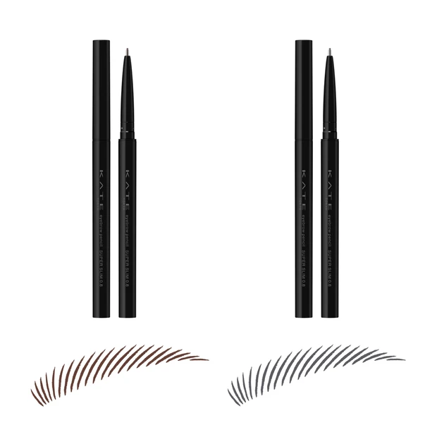 ケイト アイブロウペンシルスーパースリム0.8 BR-7 ココアブラウン GY-1 ナチュラルグレー