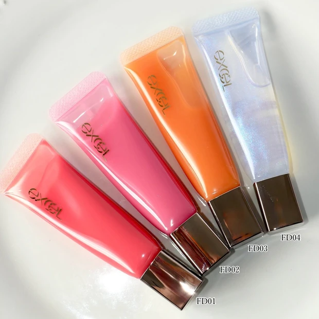 【エクセル】新作リップグロス「パンプフルドロップ」を全色スウォッチ！ ぽってりボリューム唇に