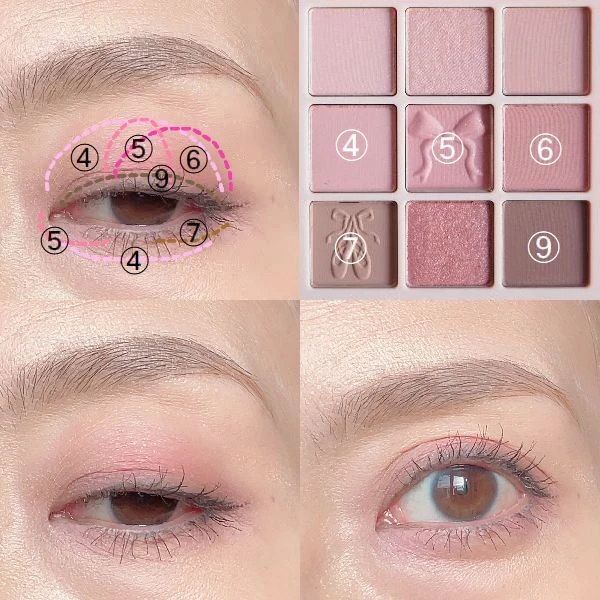 「dasique シャドウパレット＜35 ラブエンジェル＞」のメイクレシピ