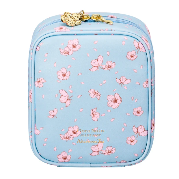 フローラノーティス ジルスチュアート　アフタヌーンティー　コラボ　桜　紅茶　香り スクエアポーチ メイクポーチ