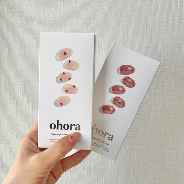 【可愛すぎて滅！】バレンタインネイルは"貼って硬化するだけ"のohoraで決まり！_8