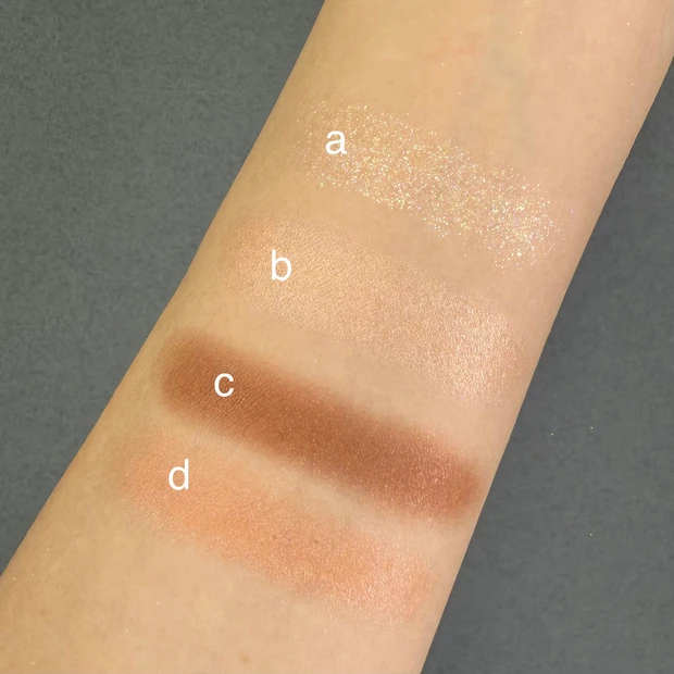 イエベにおすすめのアイシャドウ シュウ ウエムラ アイスカルプト フレッシュ コーラル スウォッチ