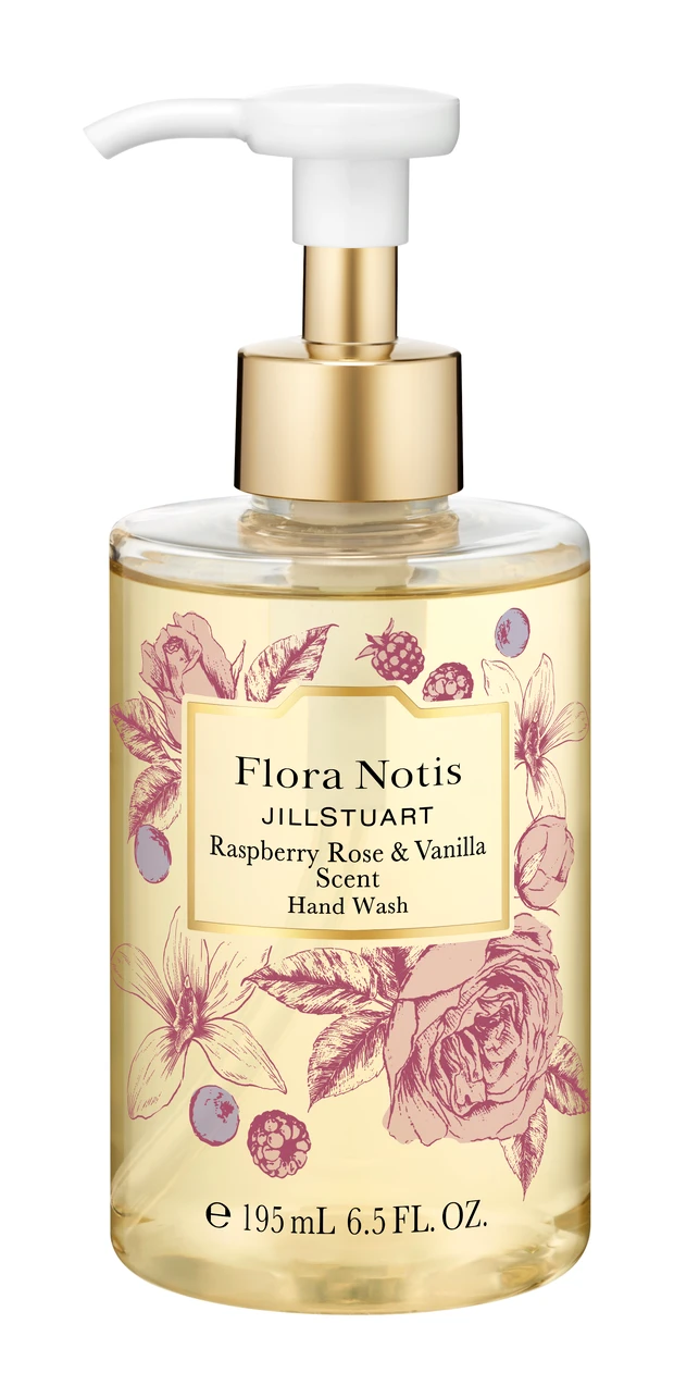 ジルスチュアートクリスマスコフレ2025_フローラノーティス　ジルスチュアート　ラズベリーローズ ＆ バニラ　ハンドウォッシュ
