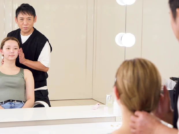 大御所も信頼する黒田啓蔵さんの神技テクニック。首・肩ほぐし、極薄仕込みで立体感が爆上がり。