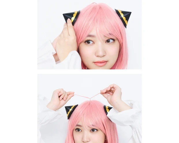 【SPY×FAMILYアーニャコスプレメイク】2022年ハロウィンの主役に！ 矢吹奈子さんと【アーニャみメイク】大研究_13