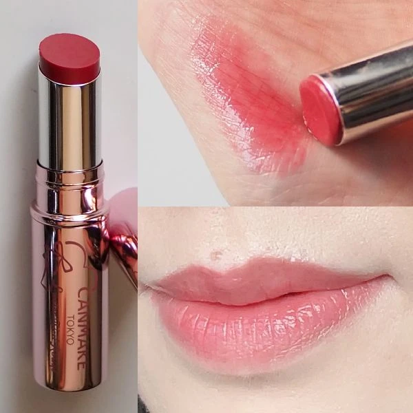 「キャンメイク ラスターヴェールルージュ＜[02]ロゼフランボワーズ＞」のスウォッチ