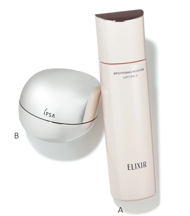 【A】ブライトニング ローション WT Ⅱ　【B】バウンス インテンス クリーム